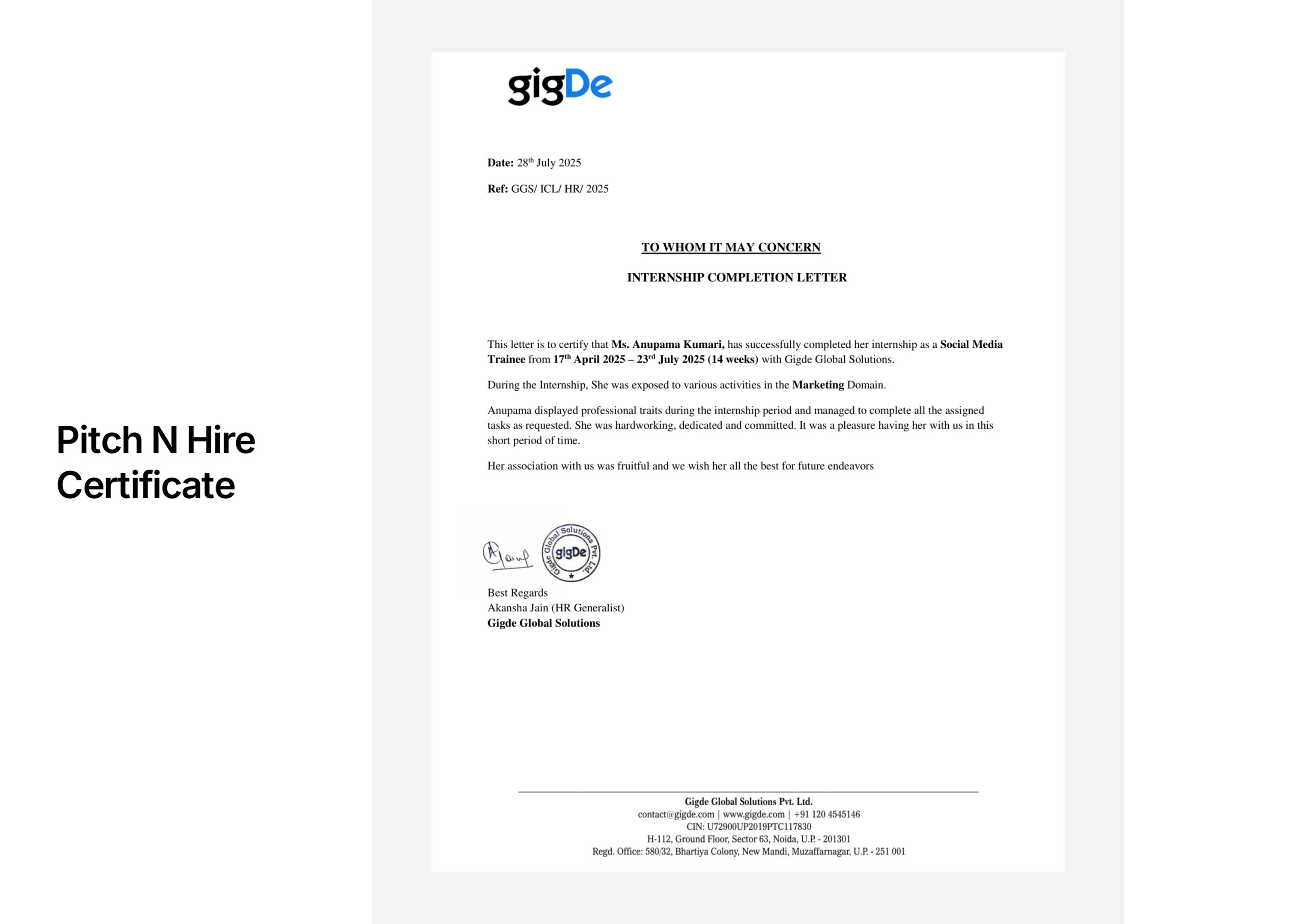 NIFT × Pitch N Hire — slide 7