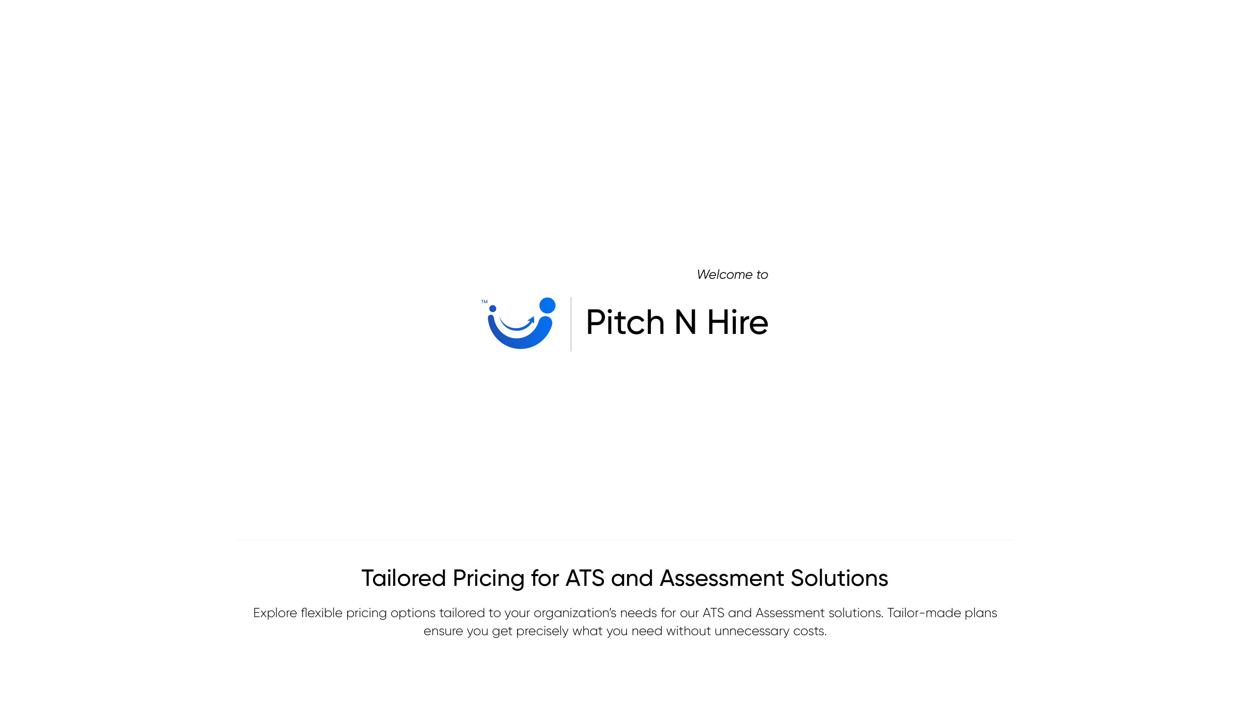 Pitch N Hire — Pricing Brochure — slide 1