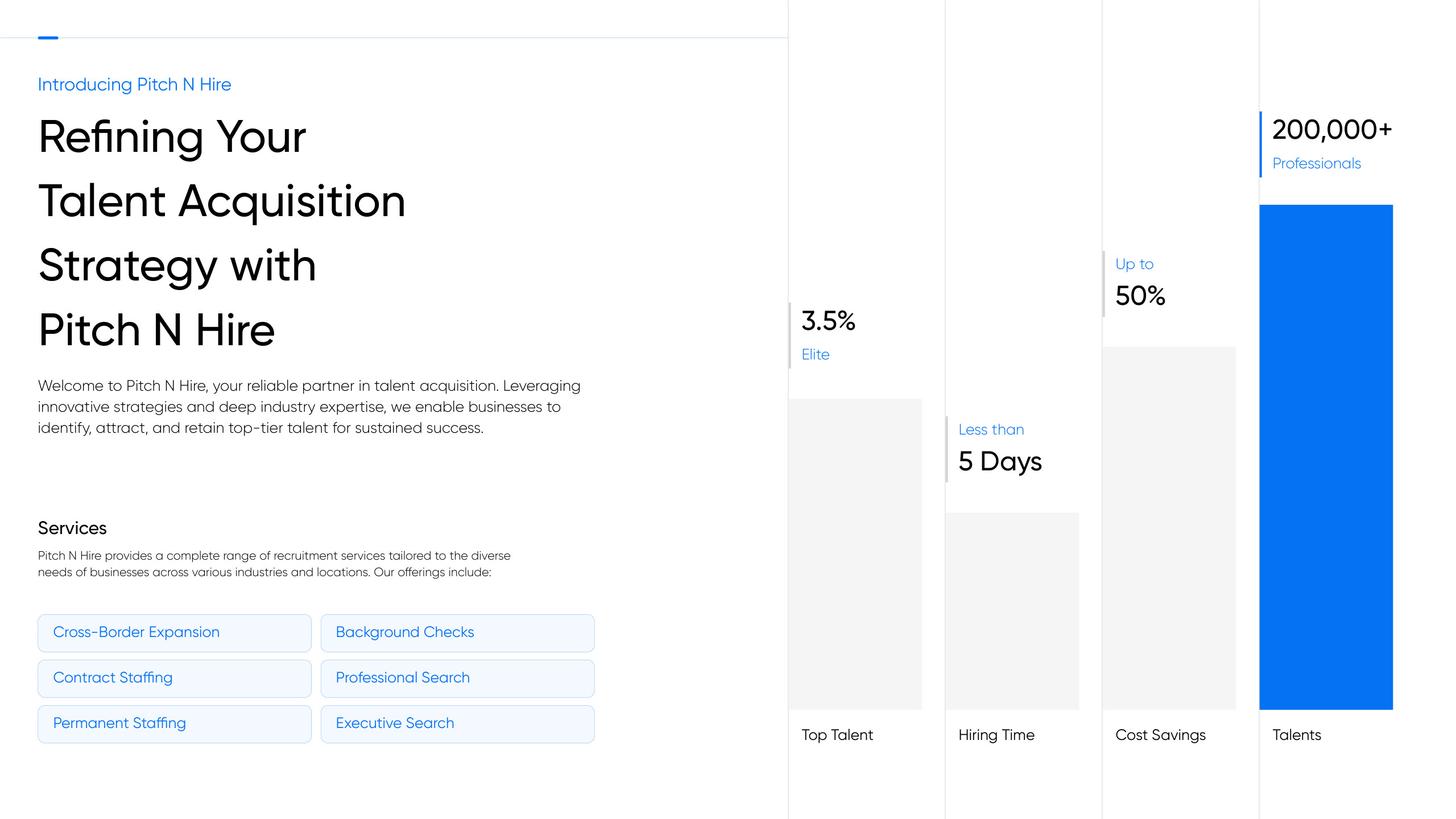 Pitch N Hire — Services Brochure — slide 2