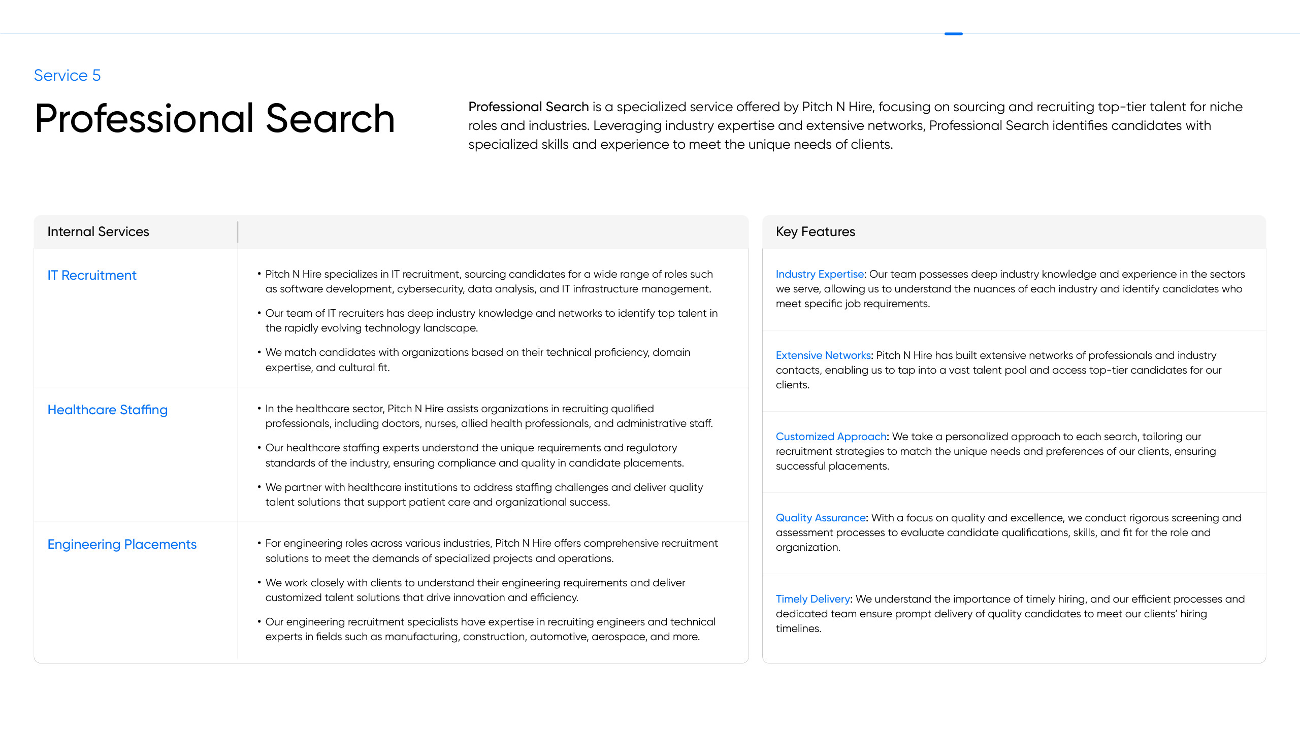 Pitch N Hire — Services Brochure — slide 8